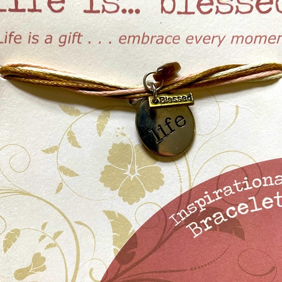 Life is Blessed Inspirational Bracelet - Picture 2 of 2
